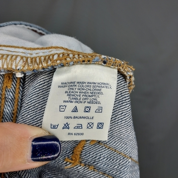 Lands End men's jeans traditional fit tapered leg dark wash size 34x32 - Picture 3 of 6